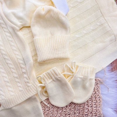 Saída de Maternidade Completa 7 Peças - Amarelo